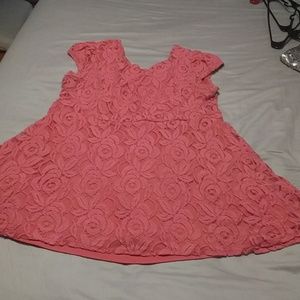 Coral lace dress size 22w DressT Woman
